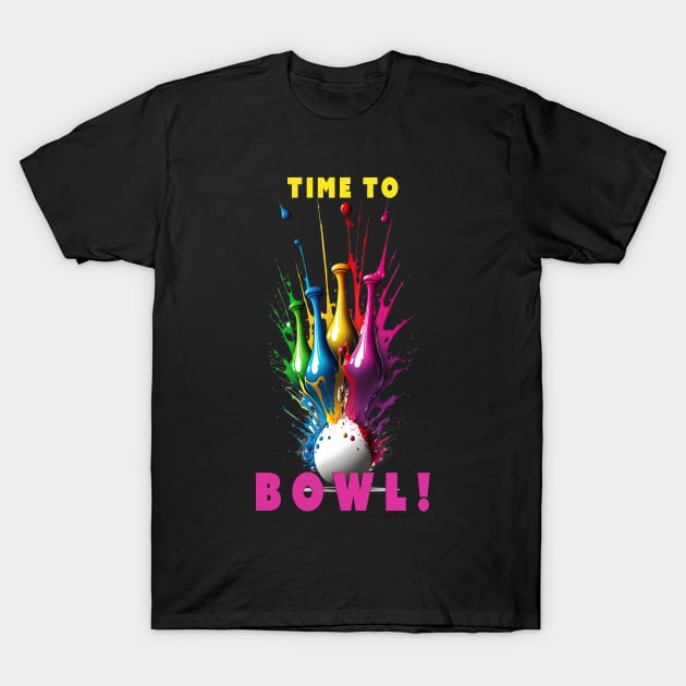 Time to Bowl! T-Shirt by Urban Archeology Shop Gallery